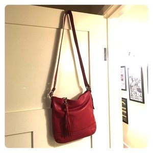 Coach Red Crossbody w Adjustable Strap EUC